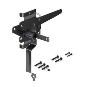 Sankeytew 664918588328 Heavy Duty Self Locking Gate Latch For Wooden Fences 9 Inch Handle Black