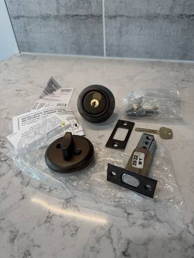 485-10be Sargent 485 10be Deadbolt Lock Bronze Brass Finish With Key For Front Door