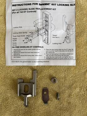 607-3 Sargent 10 Each - Locking Slide Kit For Exit Device Trim Handles