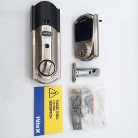 Schlage 043156038022 Connect Smart Deadbolt Satin Nickel Z-wave Plus No Keys