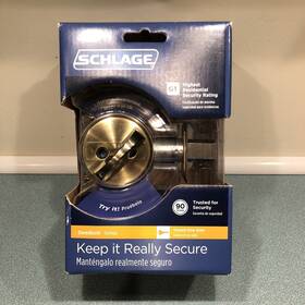 B60n Schlage 043156171163 Deadbolt Lock V 609 Keyed 1 Side Antique Brass Finish New In Box