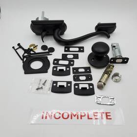 Schlage 043156173136 Lock Company Camelot Single Cylinder Handleset Matte Black Read