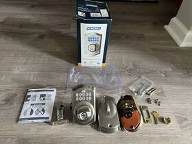 Be365 Schlage 043156306992 Cam 619 Camelot Series Satin Nickel Keypad Door Deadlock
