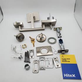 Schlage 043156412778 Century Single Cylinder Handleset And Latitude Lever Satin Nickel