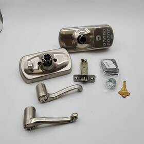 Fe595ply619fla Schlage 043156892273 Fe595 Ply 619 Fla Plymouth Keypad Entry Satin Nickel