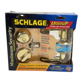 Schlage 043156991570 Maximum Security Two Point Locking Deadbolt And Keyed Entry