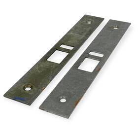 09-663 Schlage L Series Armor Front Mortise Strike Plate 8 X 1/4 In 2 Pcs