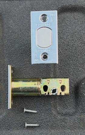 12-630-626 Schlage Deadbolt Latch Satin Chrome Square Corners 2-3/8 Inch Backset