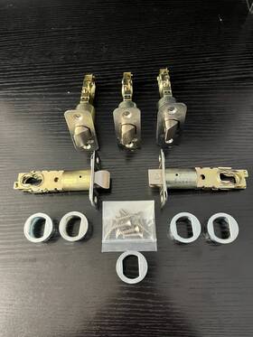 16-080-619 Schlage F Series Dual Option Adjustable Spring Latch Stain Nickel
