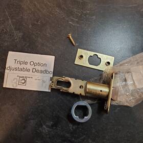 16211605 Schlage Adjustable Deadlatch Open Box Missing Hardware