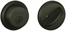 B60n Schlage 194555075474 Round Matte Black Deadbolt Door Lock B60 Series 622 C