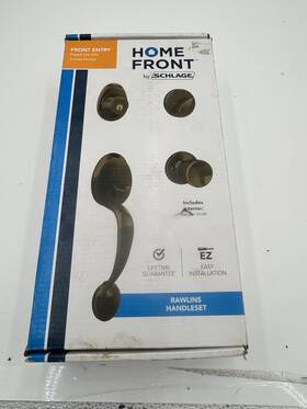 Uh60 Schlage 194555099197 Home Front By Single-cylinder Deadbolt Keyed Door Handleset Knob 99197