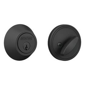 B60n Schlage 194555099678 Home Front Matte Black Single Cylinder Deadbolt Keyed One Side - New