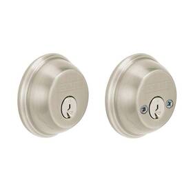 Schlage 194555135482 B62 Series Satin Nickel Double Cylinder Deadbolt Certified Highest For Security