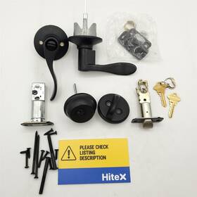 Fb50n Schlage 194555137639 G Acc 622 Single Cylinder Deadbolt &keyed Entry Accent Lever Black