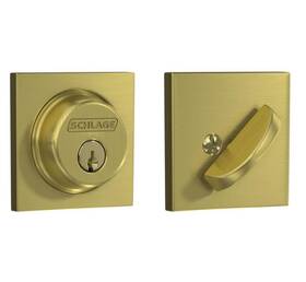 B60n Schlage 194555138049 Collins Deadbolt Lock Single Cylinder Keyed Entry Brass G Col 608