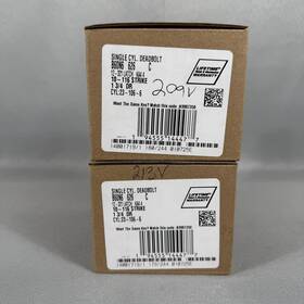 B60n6-626 Schlage 194555144477 Lot Of 2 Single Cylinder Deadbolt With Keys Brand New