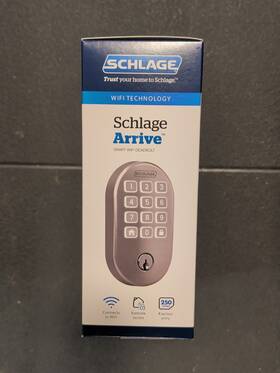 Schlage 194555187238 Arrive Smart Wifi Deadbolt Satin Nickel