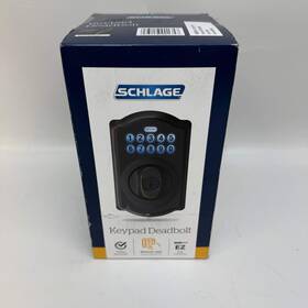 2051-1747 Schlage New Be365 V Cam 716 Camelot Keypad Deadbolt Aged Bronze Keyless Entry