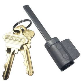 23-105-c Schlage Deadbolt Cylinder Matte Black 1-7/8 Inch Tailpiece 2key Blemished