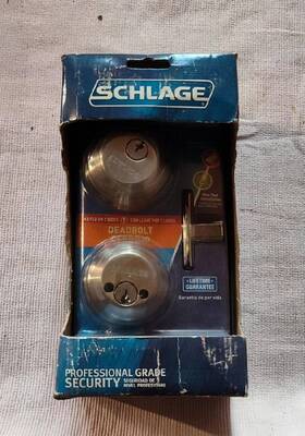 B362n Schlage 362n Deadbolt Professional Grade Security Double Cylinder #b362n V 619