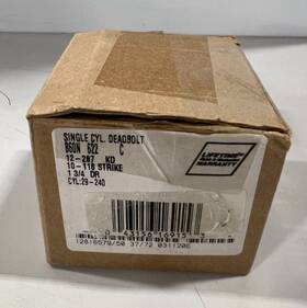 Schlage 445035248264 B60 N 622 Deadbolt Matte Black