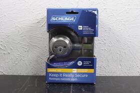 B62n-v Schlage 45318 Double Cylinder Deadbolt Satin Nickel Keyed Both Sides 619