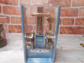 B162nv Schlage 483750 Deadbolt Double Cylinder Antique Brass 2-3/8 Inch Backset