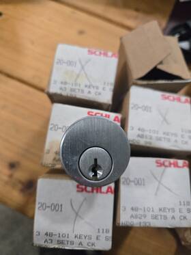 626.118 Schlage .626.118 Mortise Lock Cylinder Cyl. 20-001 626 118 New Old Stock
