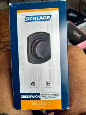 6347340014 Schlage Greenwich Deadbolt In Aged Bronze Complete Lock Set And Assembly 2 Keys