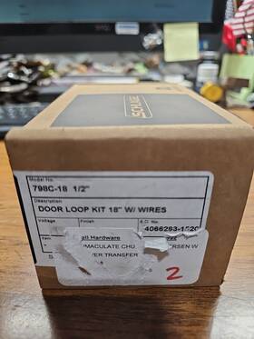 798c-18 Schlage 1/2 Inch Door Loop Kit With Wires