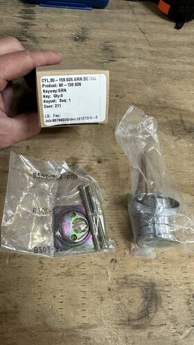 80-159-626 Schlage Rim Cylinder With Green 626