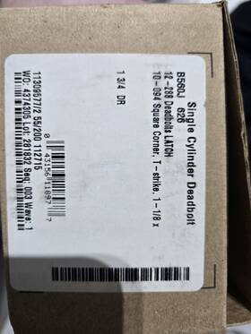 B56oj Schlage 626 Single Cylinder Deadbolt