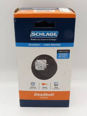 B60.n.g.716 Schlage Single-cylinder Deadbolt Lock Aged Bronze B60n G 716
