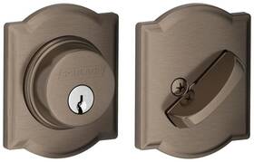 B60cam620 Schlage B60n-cam Single Cylinder Keyed Entry Grade 1 Deadbolt - Grey