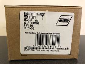 B60cen619 Schlage Deadbolt With Century Rose Satin Nickel