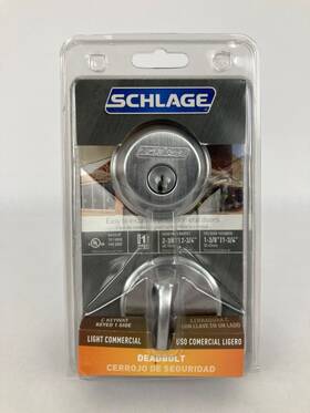 B60cs Schlage Deadbolt In Satin Chrome