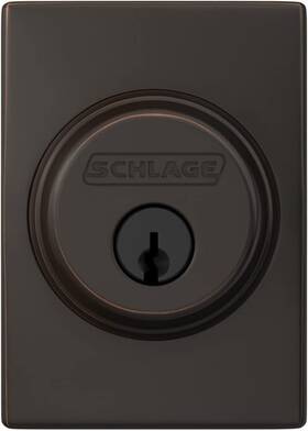 B60n-cen-716 Schlage Single Cylinder Keyed Entry Grade 1 Deadbolt - Oem B60 N Cen 716