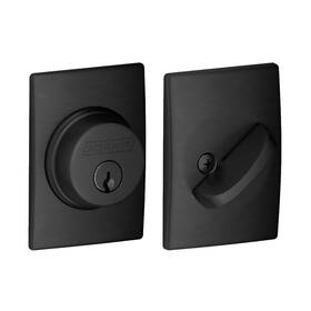 B60ncen622 Schlage B60n-cen Single Cylinder Keyed Entry Grade 1 Deadbolt - Black
