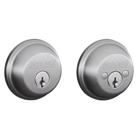 B62626 Schlage B62 Chrome Double Cylinder Grade 1 Deadbolt From The B-series