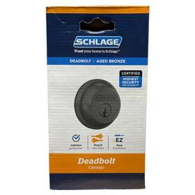 B62v-716 Schlage Deadbolt C Keyway Sc1 Key 1grade Metal Aged Bronze B62v 716