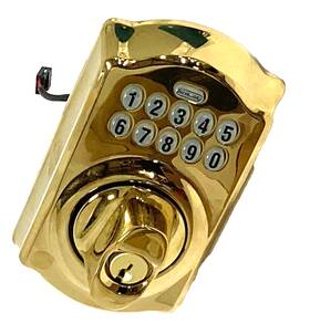 Be365cam505605 Schlage Electronic Keypad Deadbolt Led Backlight Bright Brass