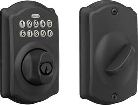 Be365cam616 Schlage New Keypad Deadbolt Matte Black