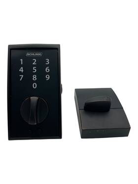 Be375vcen716 Schlage Be375cen716 1-piece Keyless Touch Screen Deadbolt Century Aged Bronze