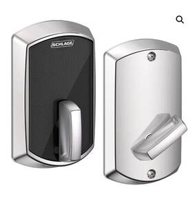 Be467 Schlage Grw 625 Smart Deadbolt Polished Chrome Greenwich Trim
