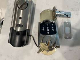 Be468zp-cam-619 Schlage Connect Deadbolt Z-wave Smart Lock Camelot Satin Nickel Be468zp