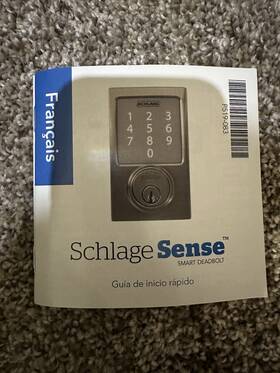 Be479aarfvcam619 Schlage Camelot Trim Smart Deadbolt - Satin Nickel 479 Cam 619 Aarfv