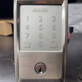 Be489wb-v-cen-622 Schlage Camelot Satin Nickel Electronic Encode Smart Wifi Deadbolt