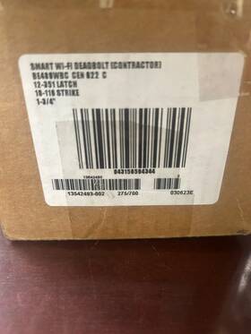 Be489wbccen622 Schlage Century Encode Wifi Touchscreen Deadbolt Matte Black
