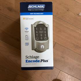 Be499wbvcam619 Schlage Encode Plus Satin Nickel Wi-fi Deadbolt With Camelot Trim